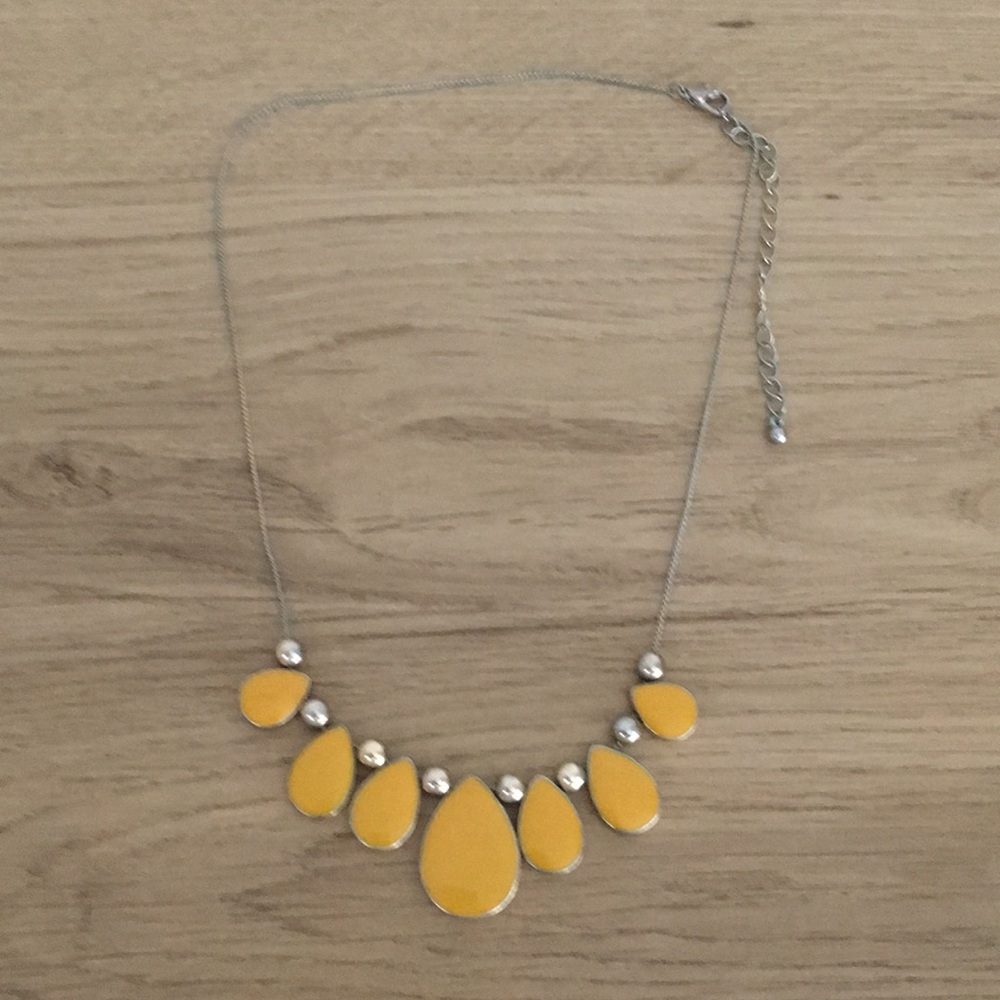 Mustard yellow necklace